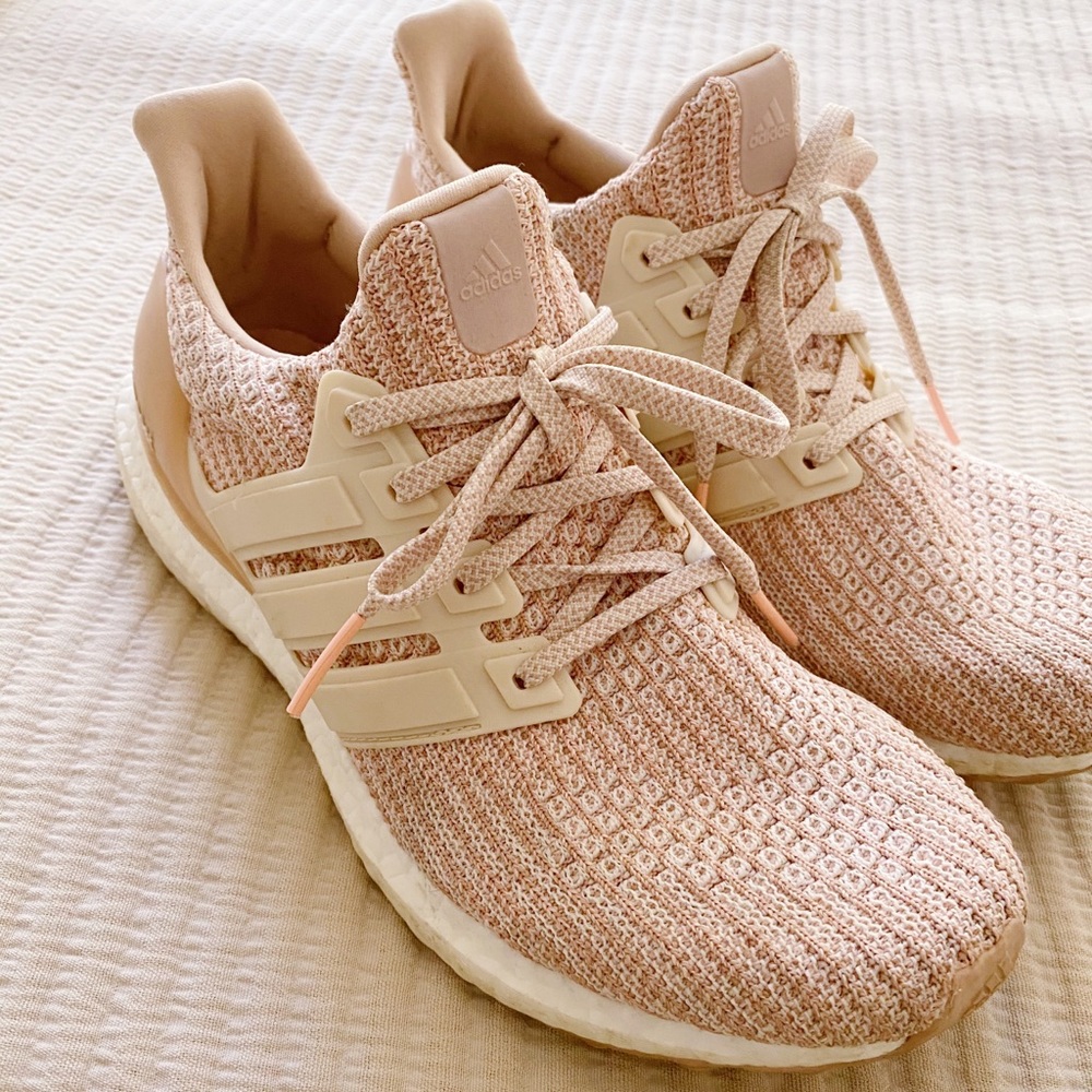 women’s adidas ultra boost peach/soft pink